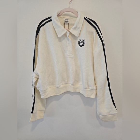 PINK Victoria's Secret Cream and Black Sweater Size Xl And Nwt - Picture 1 of 8